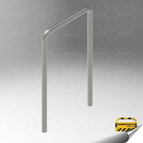 Rammschutz Schutzbügel "XSplus" Ø60 mm, 800 (B) x 1000 (HÜF) mm, zum Einbetonieren, feuerverzinkt