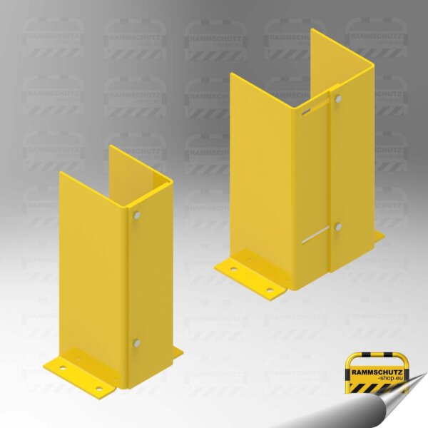Rammschutz Variables Anfahr-Schutzprofil U-Form 114….190x400 mm, Blech 5mm, 2-tlg