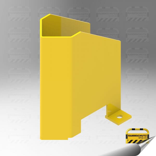 Rammschutz Anfahr-Schutzprofil für Palettenregale V-Form 140 mm (B) x 400 mm (H), Blech 6 mm, RAL 1023 gelb