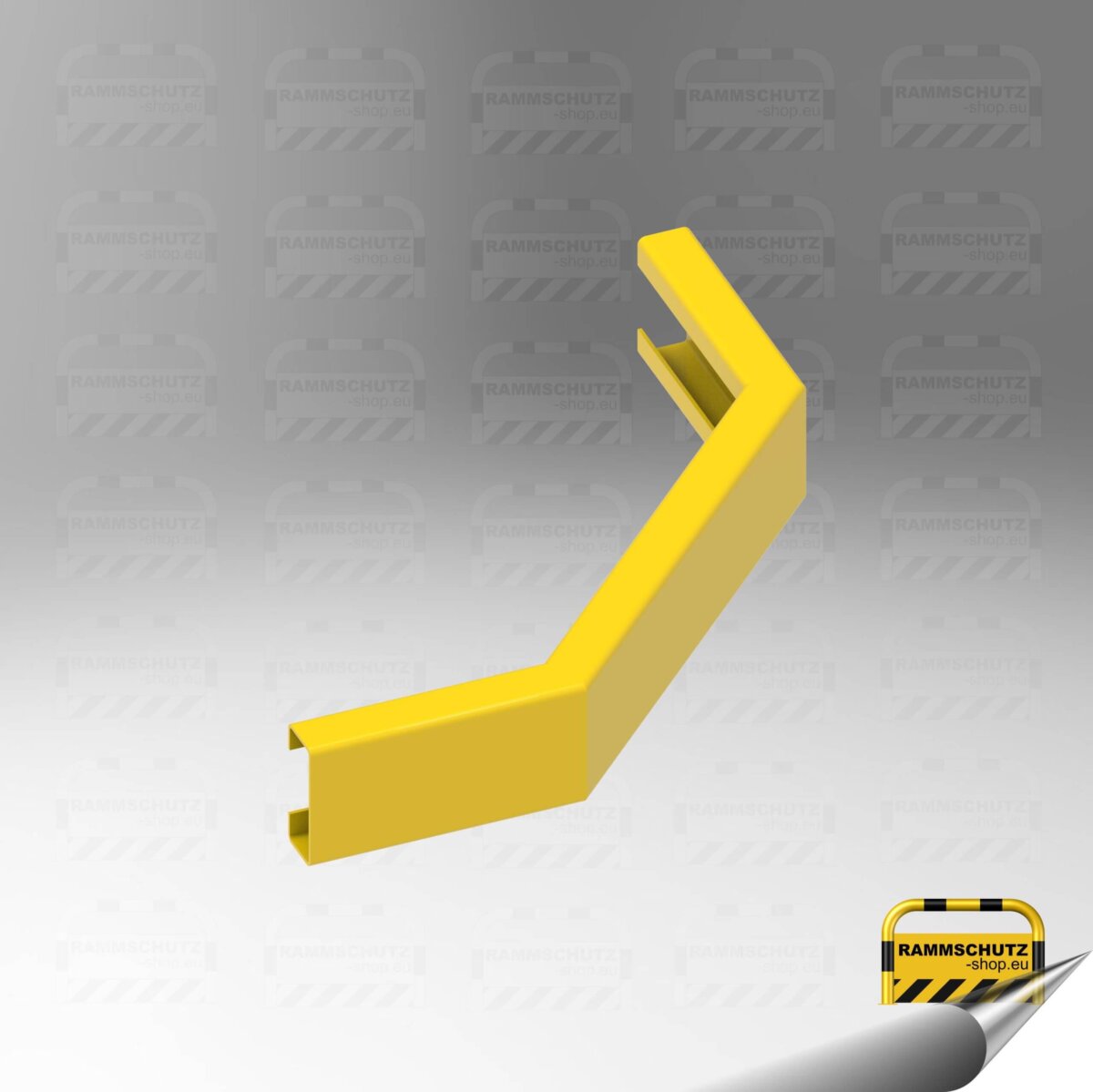 Rammschutz Schutzplanken-C-Profil-System, C-Eckplanke 2x 45°, 500 x 500 mm, gelb