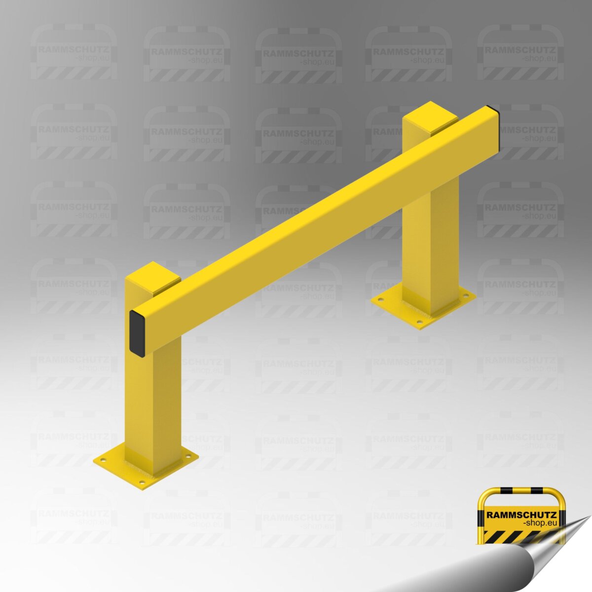 Rammschutz Schutzplanken-C-Profil-System, Komplett-Set Mono 1 m, gelb