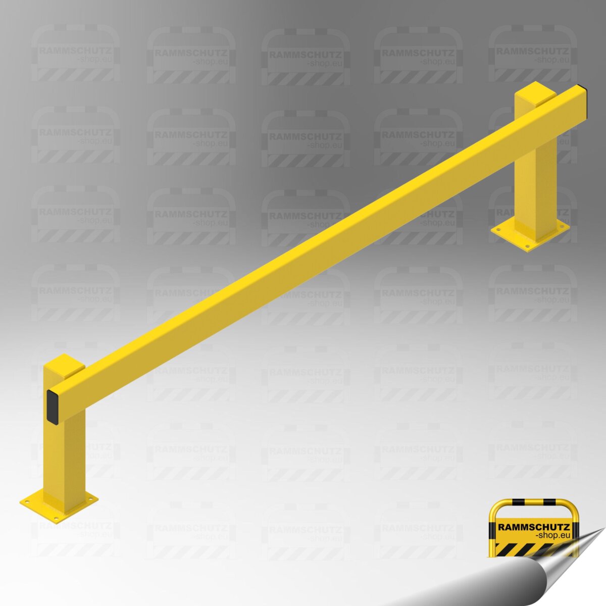 Rammschutz Schutzplanken-C-Profil-System, Komplett-Set Mono 2 m, gelb