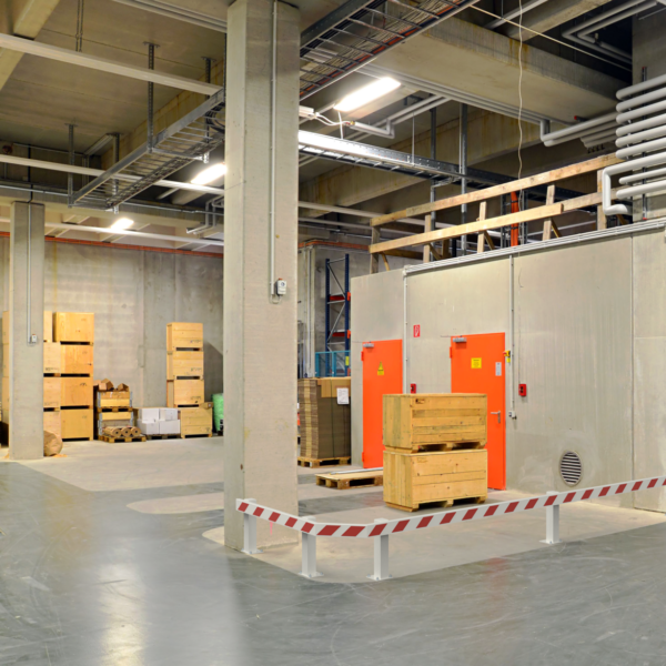 Rammschutz Schutzplanken-C-Profil-System, C-Planke, Länge 1 m, weiß/rot – Bild 3