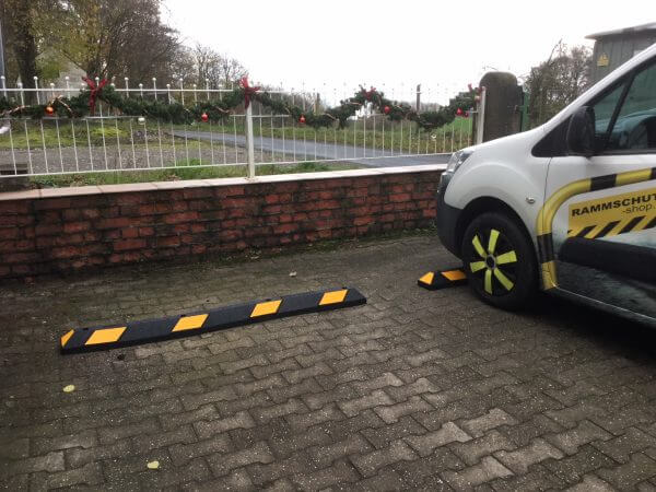 Rammschutz Radstopp Rollstopp Überfahrschutz Gummi 120 cm – Bild 2